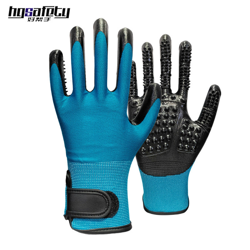 Pet Grooming Massage Gloves for Bathing and De-shedding